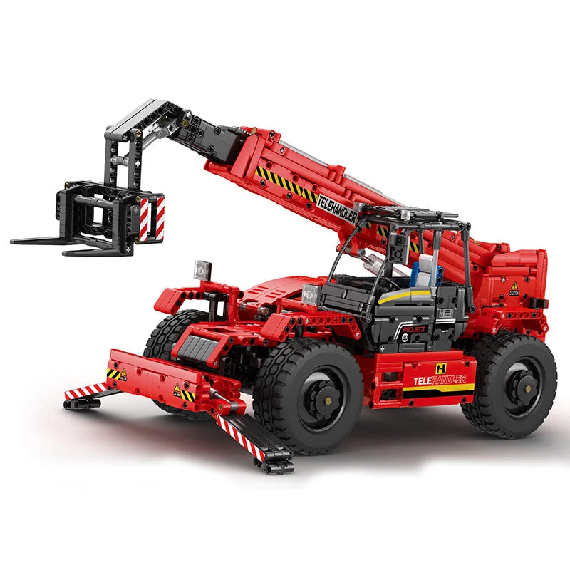 Reobrix Mechanical RC Telescopic Arm Telehandler Forklift (2260 Pieces)