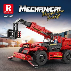 Reobrix Mechanical RC Telescopic Arm Telehandler Forklift (2260 Pieces)