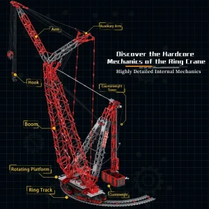 Reobrix Ultra-Large Heavy Lift Crane SK6000 1:80 (7477 Pieces)