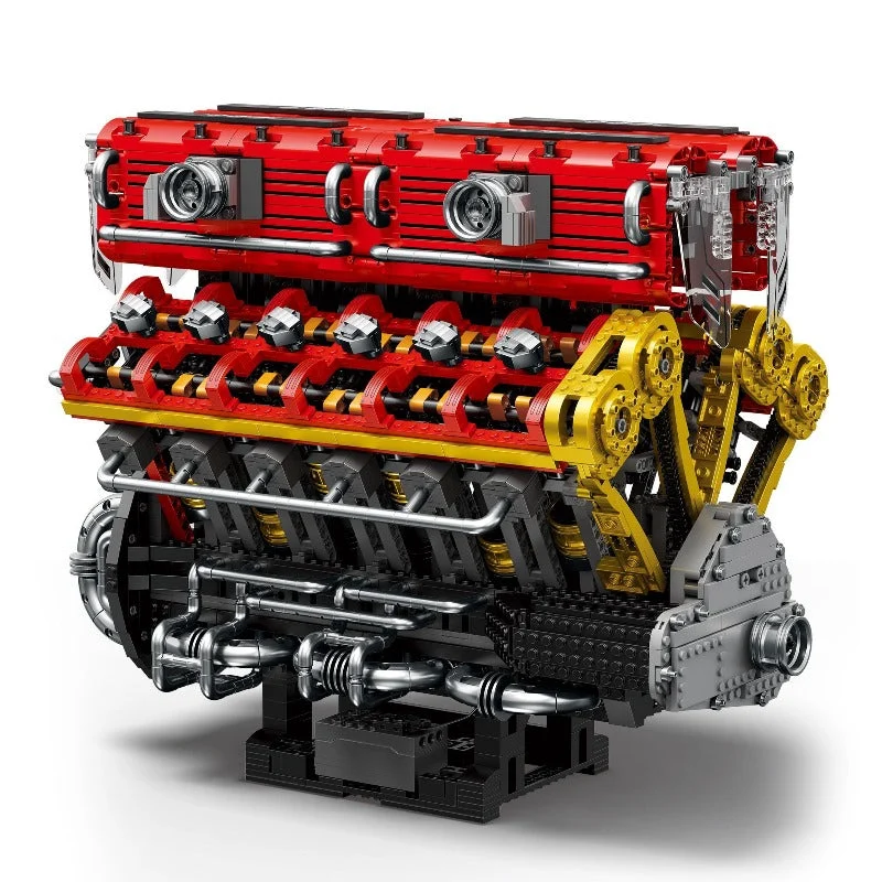 Reobrix Mechanical V12 Engine Model (4719 Pieces)