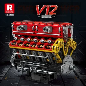 Reobrix Mechanical V12 Engine Model (4719 Pieces)