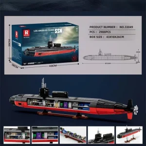 Reobrix Los Angeles-Class SSN Submarine (2988 Pieces)