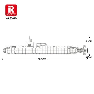 Reobrix Los Angeles-Class SSN Submarine (2988 Pieces)