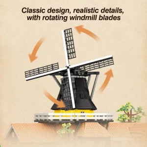 Reobrix Dutch Windmill Countryside Architecture (4801 Pieces)