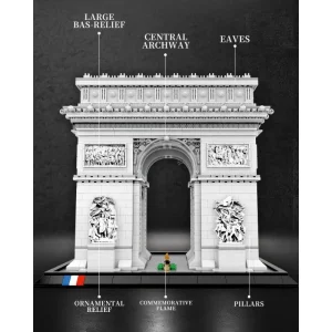 Reobrix Architecture L'Arc de Triomphe Paris Monument (3718 Pieces)