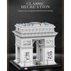 Reobrix Architecture L'Arc de Triomphe Paris Monument (3718 Pieces)