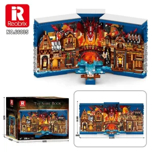 Reobrix The Shire Book Dragon Fantasy Bookends (3398 Pieces)