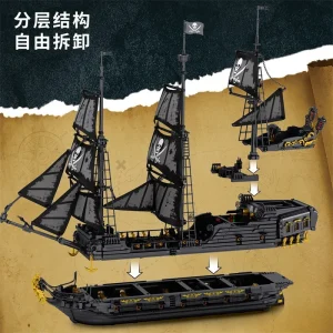 Reobrix Black Pearl Pirate Ship (4708 Pieces)
