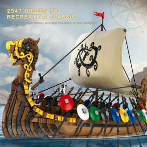 Reobrix Historical Viking Longship Drakkar (2547 Pieces)