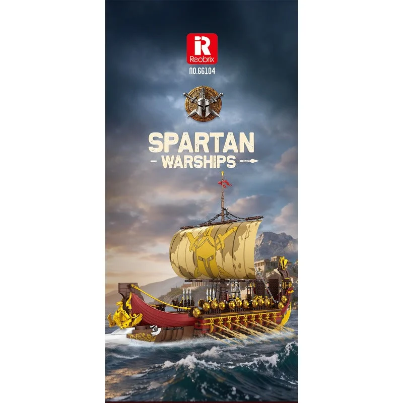 Reobrix Ancient Greek Spartan Trireme Warship (3043 Pieces)