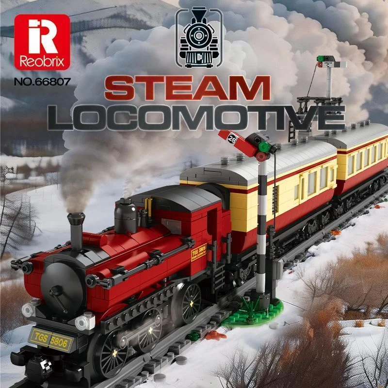 Reobrix Great Western Railway Steam Train Locomotive (2108 Pieces)