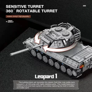 Reobrix Military Leopard 1 Main Battle Tank 1:26 (1273 Pieces)